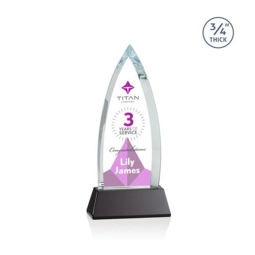 Recognition Awards - Crystal Awards - Shildon VividPrint&trade; Award on Newhaven - Black