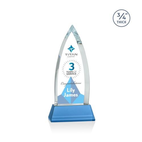 Recognition Awards - Crystal Awards - Shildon VividPrint&trade; Award on Newhaven - Sky Blue