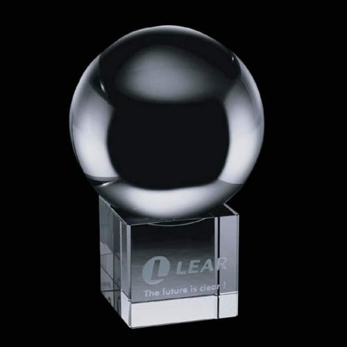 Recognition Awards - Crystal Awards - Crystal Ball Award on Cube