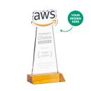 EdgeCraft Award on Mitered Base - Amber (via Air)