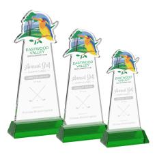 EdgeCraft Award on Hartford Base - Green (via Ocean) - Over $150