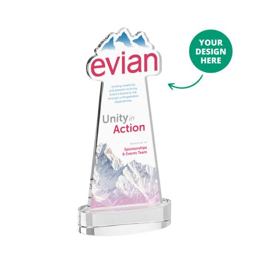 Recognition Awards - Crystal Awards - EdgeCraft VividPrint&trade; on Alberton Base-Clear (via Ocean)