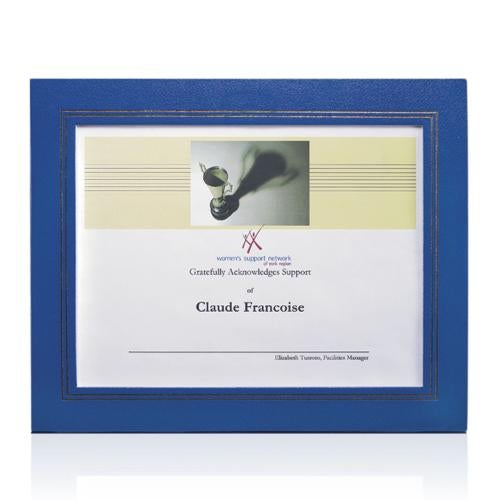Plaque Awards - Certificate Frames - Cornell Certificate Holder