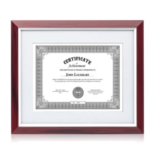 Valencia Certificate Frame Plaque Awards - Certificate Frames - Valencia Certificate Frame