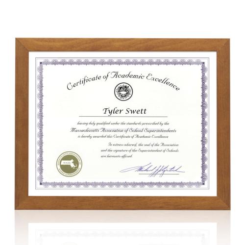 Norwich Certificate Frame Plaque Awards - Certificate Frames - Norwich Certificate Frame