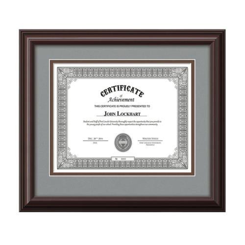 Plaque Awards - Certificate Frames - Cottingham - Mahogany
