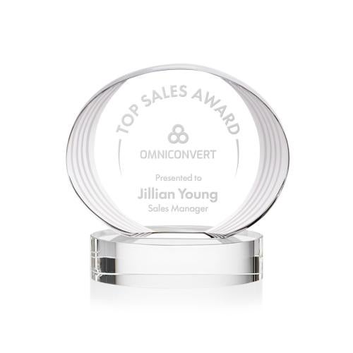 Recognition Awards - Crystal Awards - Sheraton Award on Base - Clear