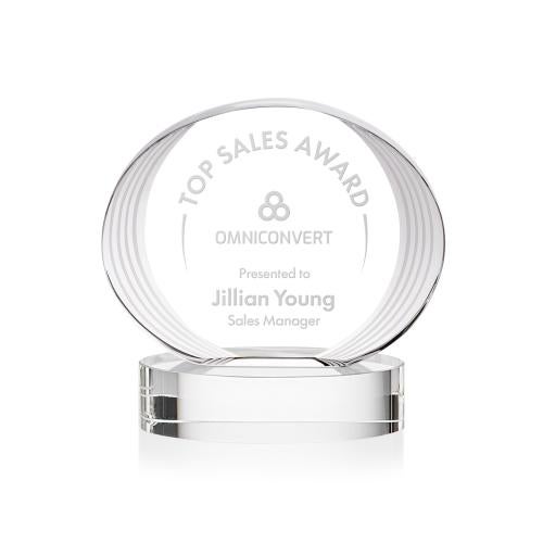 Recognition Awards - Crystal Awards - Sheraton Award on Base - Clear