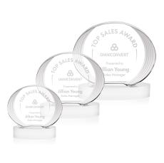 Sheraton Award on Base - White - Crystal Awards
