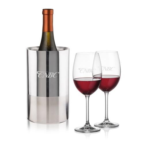 Corporate Gifts - Barware - Wine & Champagne - Wine Coolers - Catania Wine Cooler & Coleford Wine Set