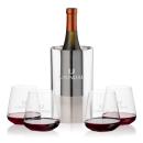 Catania Wine Cooler & Breckland Stemless Wine Set