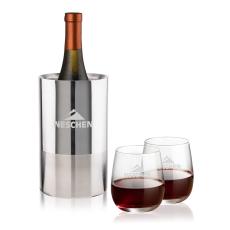 Catania Wine Cooler & Crestview Stemless Wine Set - Wine Coolers