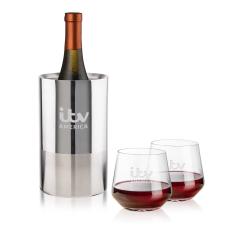 Catania Wine Cooler & Sturgis Stemless Wine Set - Glasses Sets