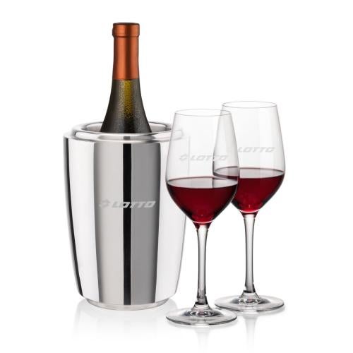 Corporate Gifts - Barware - Wine & Champagne - Wine Coolers - Pescara Wine Cooler & Lethbridge Wine Set