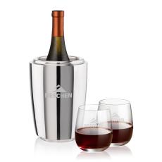 Pescara Wine Cooler & Crestview Stemless Wine Set - Wine & Champagne
