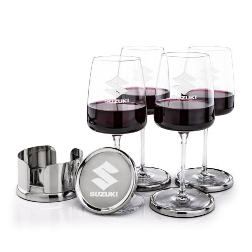 Corporate Gifts - Barware - Glasses Sets - Baldoni Coasters & Dunhill Wine Set