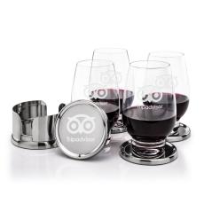 Baldoni Coasters & Glenarden Stemless Wine Set - Glasses Sets