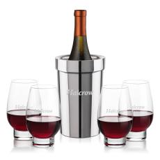Milano Wine Cooler & Glenarden Stemless Wine Set - Wine Coolers