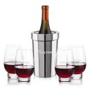 Milano Wine Cooler & Glenarden Stemless Wine Set