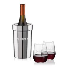 Milano Wine Cooler & Germain Stemless Wine Set - Wine Coolers