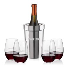 Milano Wine Cooler & Laurent Stemless Wine Set - Wine Accessories