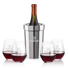Milano Wine Cooler & Reina Stemless Wine Set - Wine Coolers