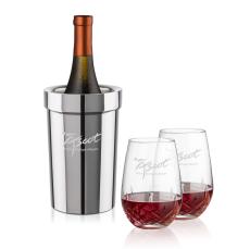Milano Wine Cooler & Templeton Stemless Wine Set - Wine Coolers