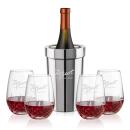 Milano Wine Cooler & Templeton Stemless Wine Set