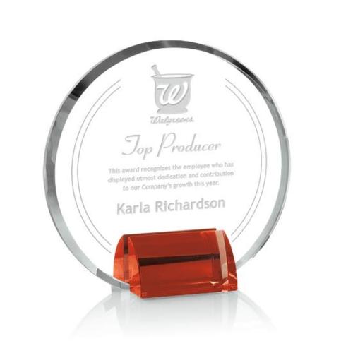 Olympia Award - Red Recognition Awards - Crystal Awards - Olympia Award - Red