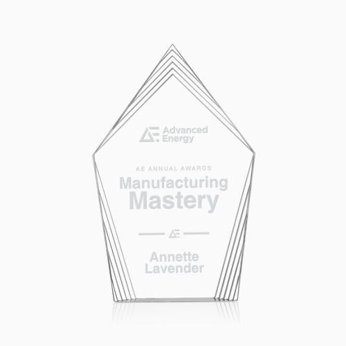 Recognition Awards - Acrylic Awards - Grayson Award - Clear