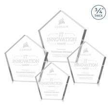 Belmar Pentagon Award - Clear - Octagon Awards