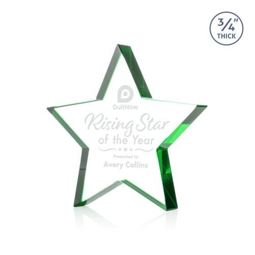 Recognition Awards - Crystal Awards - Esna Star Award - Green