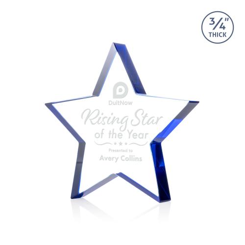 Recognition Awards - Crystal Awards - Esna Star Award - Blue