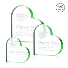 Davina Heart Award - Green - New Items