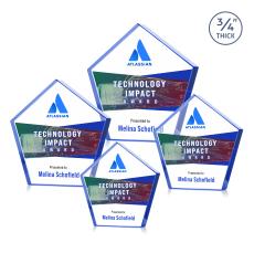 Belmar Pentagon VividPrint Award - Blue - New Items