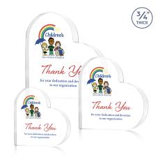 Davina Heart VividPrint Award - Clear - New Items