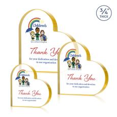 Davina Heart VividPrint Award - Gold - New Items