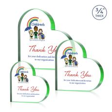 Davina Heart VividPrint Award - Green - New Items