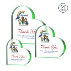 Davina Heart VividPrint Award - Green - New Items