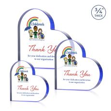 Davina Heart VividPrint Award - Blue - New Items