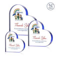 Davina Heart VividPrint Award - Blue - New Items