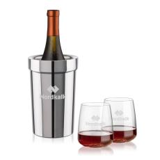 Milano Wine Cooler & Dunhill Stemless Wine Set - Wine & Champagne