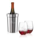 Milano Wine Cooler & Redmond Stemless Wine Set