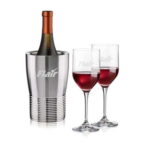 Corporate Gifts - Barware - Wine & Champagne - Wine Coolers - Genoa Wine Cooler & Belmont Wine Set