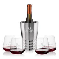 Genoa Wine Cooler & Breckland Stemless Wine Set - Wine Accessories