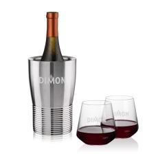 Genoa Wine Cooler & Cannes Stemless Wine Set - Wine Coolers