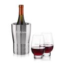 Genoa Wine Cooler & Glenarden Stemless Wine Set