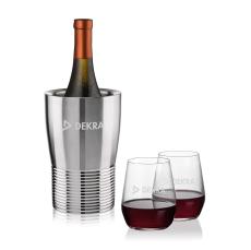 Genoa Wine Cooler & Germain Stemless Wine Set - Wine Coolers