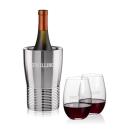 Genoa Wine Cooler & Laurent Stemless Wine Set