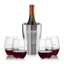 Genoa Wine Cooler & Stanford Stemless Wine Set